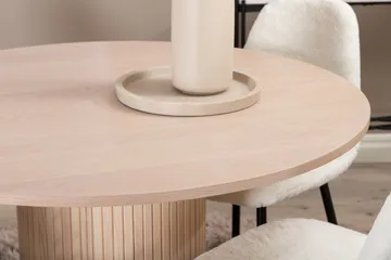 Biana Spisegruppe 100 cm Rund inkl. 4 Pontus Stoler - Beige/Hvit/Svart - Møbler - Bord - Spisegruppe