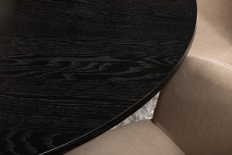 Bianca Matgruppe 110 cm Rund med 4 Berit stoler - Beige - Møbler - Bord - Spisegruppe