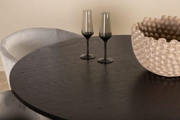 Bianca Spisebord 110 cm Rundt med 4 Berit Armstoler med armlener - Møbler - Bord - Spisegruppe