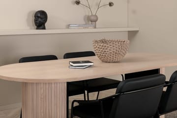 Bianca Spisebord 200 cm Ovalt med 4 Tvista Barstoler - Møbler - Bord - Spisegruppe