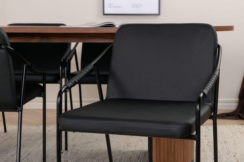 Bianca Spisebord 200 cm Ovalt med 4 Tvista Barstoler - Møbler - Bord - Spisegruppe