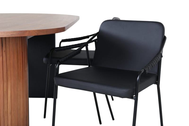 Bianca Spisebord 200 cm Ovalt med 4 Tvista Barstoler - Møbler - Bord - Spisegruppe