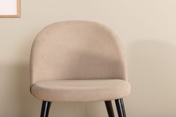 Bianca spisebord 200 cm ovalt med 4 Velvet Stitches spisestoler - Møbler - Bord - Spisegruppe