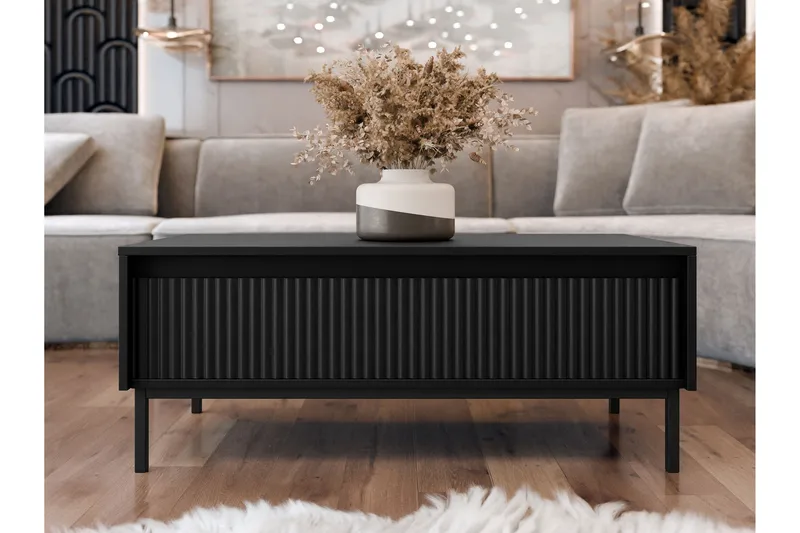 Bjurholm Sofabord 100 cm - Svart - Møbler - Bord - Sofabord & salongbord