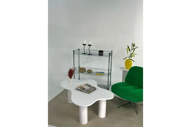 Bloomis Stuebord 110 cm - Hvit - Møbler - Bord - Sofabord & salongbord