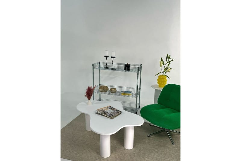 Bloomis Stuebord 110 cm - Hvit - Møbler - Bord - Sofabord & salongbord