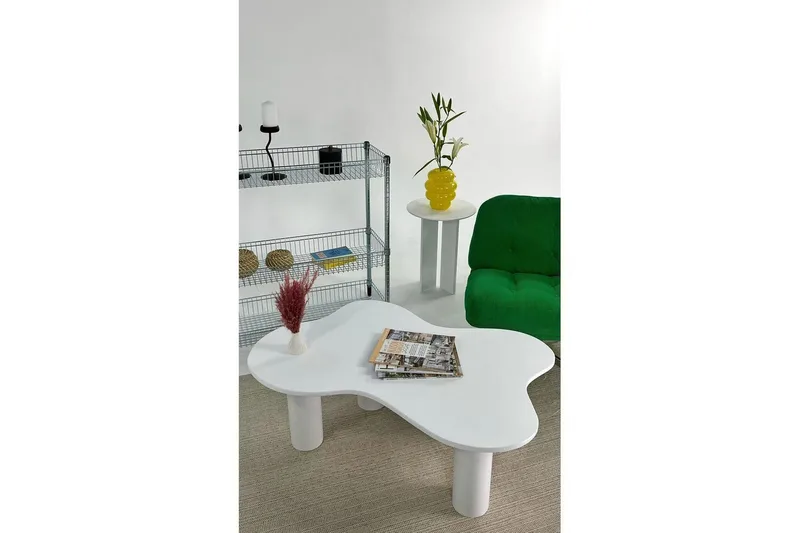 Bloomis Stuebord 110 cm - Hvit - Møbler - Bord - Sofabord & salongbord