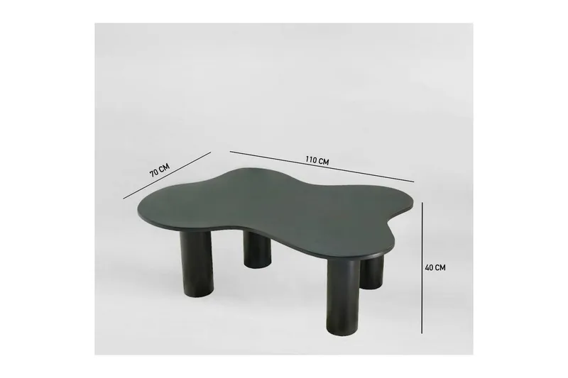 Bloomis Stuebord 110 cm - Sort - Møbler - Bord - Sofabord & salongbord