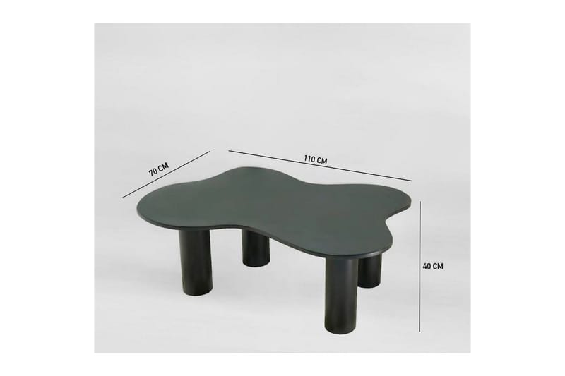 Bloomis Stuebord 110 cm - Sort - Møbler - Bord - Sofabord & salongbord