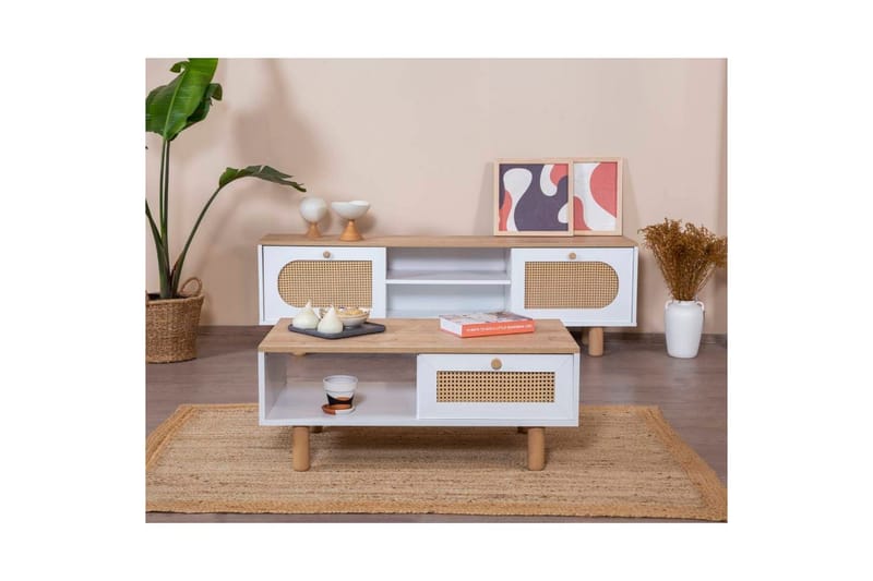 Bohem Sofabord 55 cm - Hvit - Møbler - Bord - Sofabord & salongbord