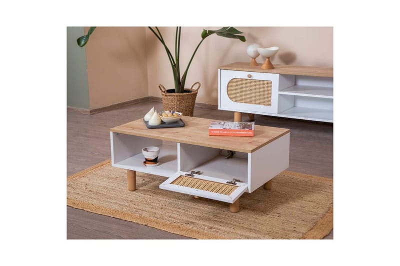 Bohem Sofabord 55 cm - Hvit - Møbler - Bord - Sofabord & salongbord