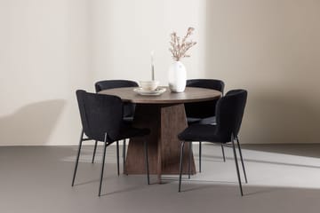 Bootcut lite rundt spisebord 110 cm med 4 Modesto spisestoler - Møbler - Bord - Spisegruppe