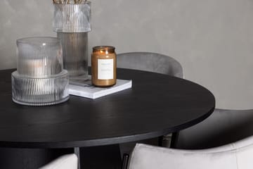 Bootcut spisebord 110 cm rundt med 4 Evelina stoler med armlener - Møbler - Bord - Spisegruppe