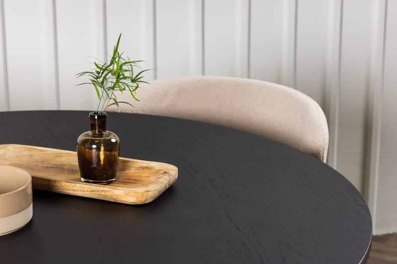 Bootcut spisebord 110 cm rundt med 4 Modesto spisestoler - Møbler - Bord - Spisegruppe