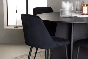 Bootcut spisebord 110 cm rundt med 4 Night spisestoler - Møbler - Bord - Spisegruppe