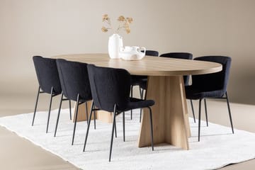 Bootcut Spisebord 230x115 cm med 6 Modesto Spisestoler - Møbler - Bord - Spisegruppe