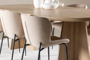Bootcut Spisebord 230x115 cm med 6 Modesto Spisestoler - Møbler - Bord - Spisegruppe