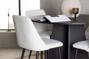 Bootcut Spisegruppe 110 cm Rund med 4 Night Stoler - Sort - Møbler - Bord - Spisegruppe