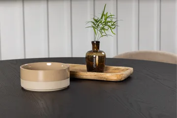 Bootcut Spisegruppe 110 cm Rund med 4 Velvet Stoler - Beige - Møbler - Bord - Spisegruppe