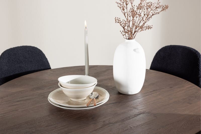 Bootcut Spisegruppe 110 cm Rund med 4 Polar stoler - Mocca/Svart - Møbler - Bord - Spisegruppe