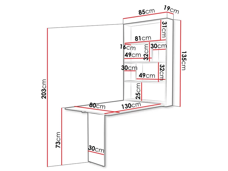 bord Abi Valnøtt - Valnøtt - Møbler - Bord - Sammenleggbart bord