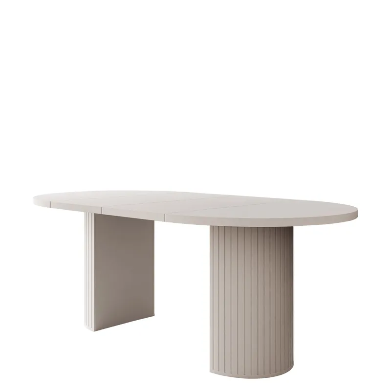 bord Ovalio Beige - Beige - Møbler - Bord - Spisebord & kjøkkenbord
