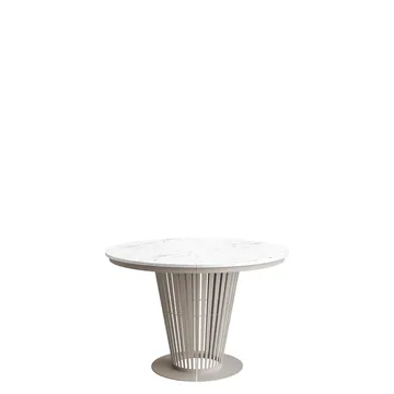 bord Uttrekkbart bord ELANTRA 100 beige, hvit marmor