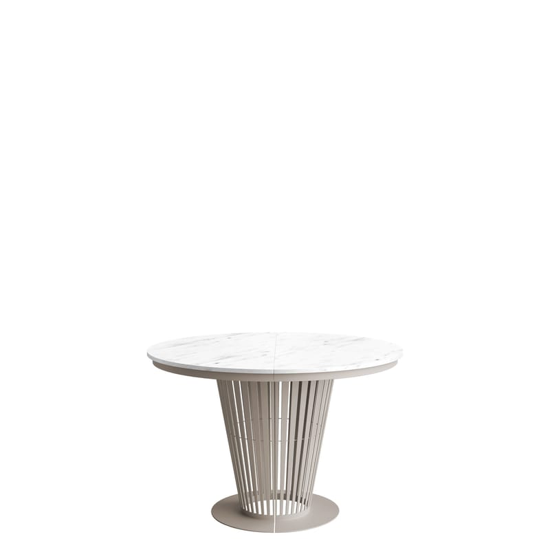 bord Uttrekkbart bord ELANTRA 100 beige, hvit marmor