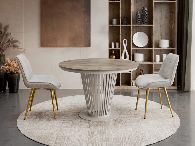 bord Uttrekkbart bord ELANTRA 100 beige - Møbler - Bord - Spisebord & kjøkkenbord