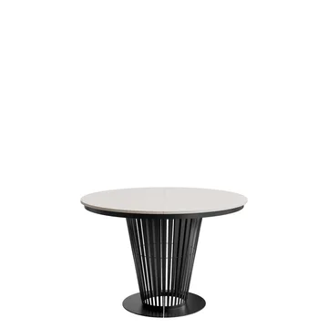 bord Uttrekkbart bord ELANTRA 100 svart, beige