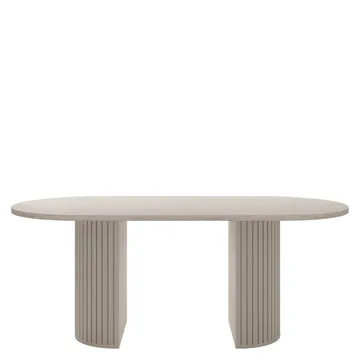 bord Wotkon Travertin, beige - Travertin, beige - Møbler - Bord - Spisebord & kjøkkenbord