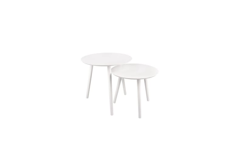Bordsett Mirrors & More Vilana Hvit - Hvit - Møbler - Bord - Sofabord & salongbord