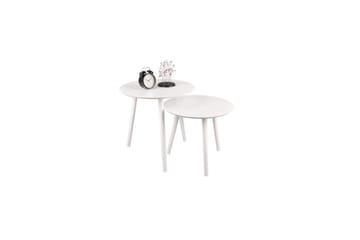 Bordsett Mirrors & More Vilana Hvit - Hvit - Møbler - Bord - Sofabord & salongbord