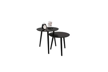 Bordsett Mirrors & More Vilana Svart - Svart - Møbler - Bord - Sofabord & salongbord
