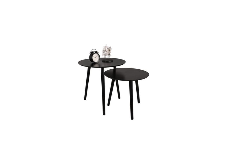 Bordsett Mirrors & More Vilana Svart - Svart - Møbler - Bord - Sofabord & salongbord