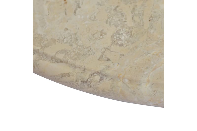 Bordplate kremhvit Ø60x2,5 cm marmor - Krem - Ileggsplate - Bordplate