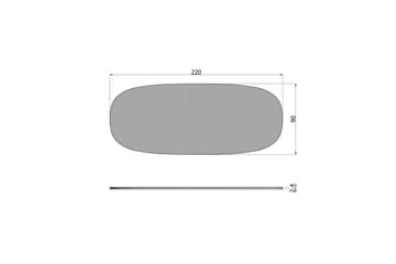 Bordplate Tablo Eik Oval - Ubehandlet - Møbler - Bord - Bordtilbehør - Ileggsplate