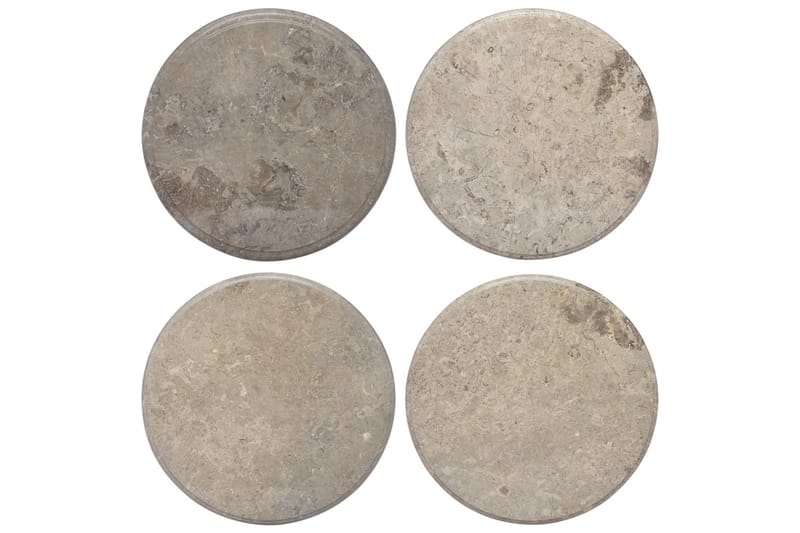 Bordplate grå Ø50x2,5 cm marmor - Grå - Ileggsplate - Bordplate