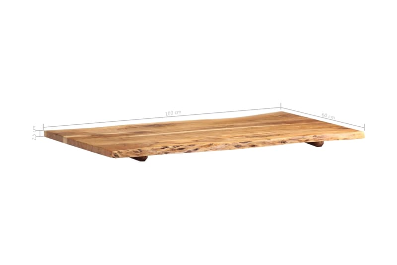 Bordplate heltre akasie 100x60x2,5 cm - Bordplate - Ileggsplate