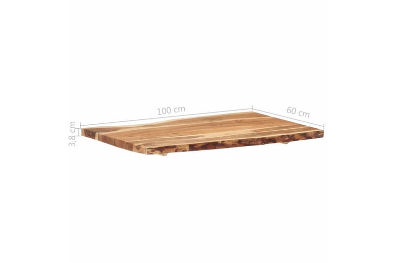 Bordplate heltre akasie 100x60x3,8 cm - Bordplate - Ileggsplate