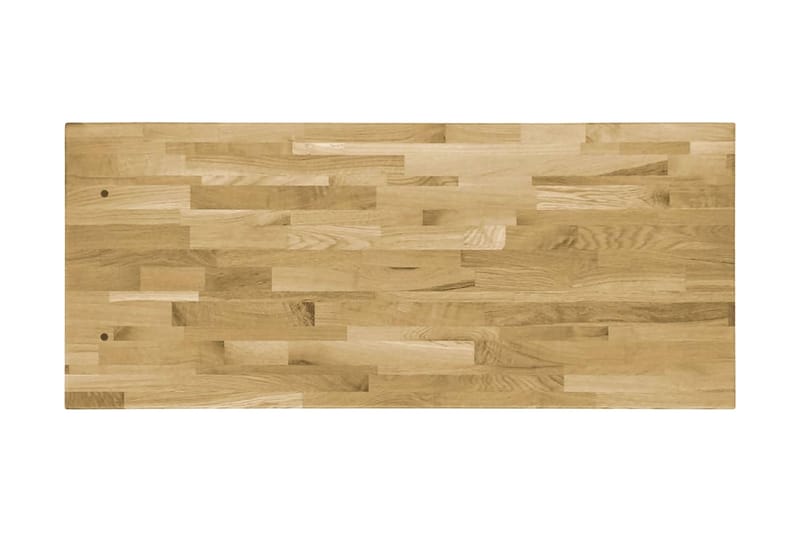 Bordplate heltre eik rektangulrt 44 mm 100x60 cm - Brun - Bordplate - Ileggsplate