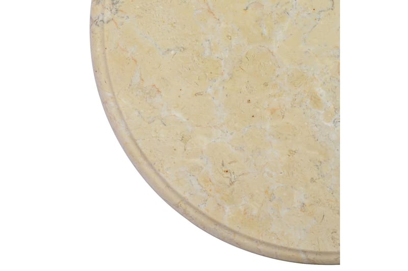 Bordplate kremhvit Ø40x2,5 cm marmor - Krem - Ileggsplate - Bordplate