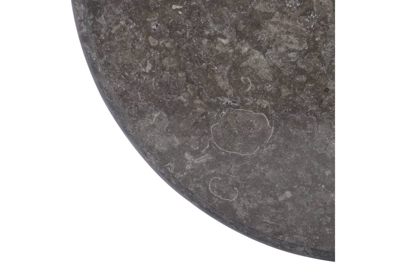 Bordplate svart Ø60x2,5 cm marmor - Svart - Ileggsplate - Bordplate