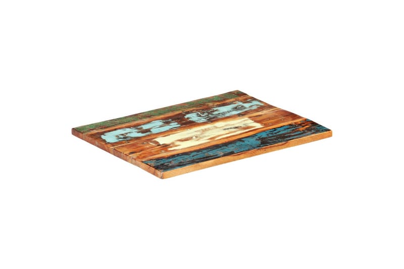 Rektangulær bordplate 70x80 cm 25-27 mm gjenvunnet heltre - Ileggsplate - Bordplate