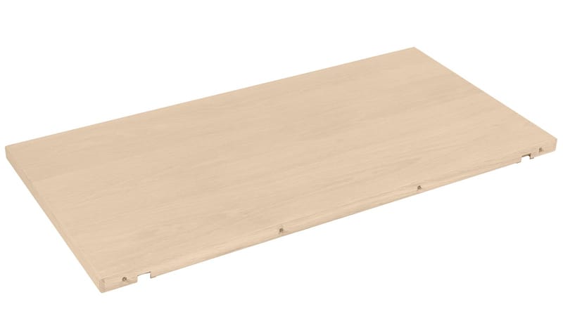 Tilleggsplate Sälvik 50x100 cm, Hvitpigmentert eik