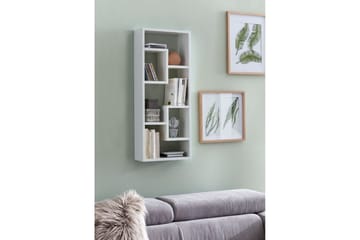 Vegghylle Wohnling melaminbelagt MDF, oppbevaringshylle, moderne stil Hvit - Hvit - Oppbevaring - Hylle - Bokhylle