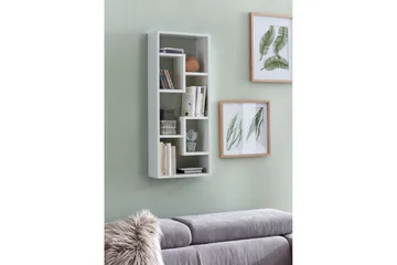 Vegghylle Wohnling melaminbelagt MDF, oppbevaringshylle, moderne stil Hvit - Hvit - Oppbevaring - Hylle - Bokhylle