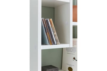 Vegghylle Wohnling melaminbelagt MDF, oppbevaringshylle, moderne stil Hvit - Hvit - Møbler - Bord - Bordtilbehør - Ileggsplate
