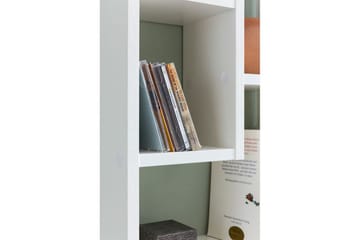 Vegghylle Wohnling melaminbelagt MDF, oppbevaringshylle, moderne stil Hvit - Hvit - Oppbevaring - Hylle - Bokhylle