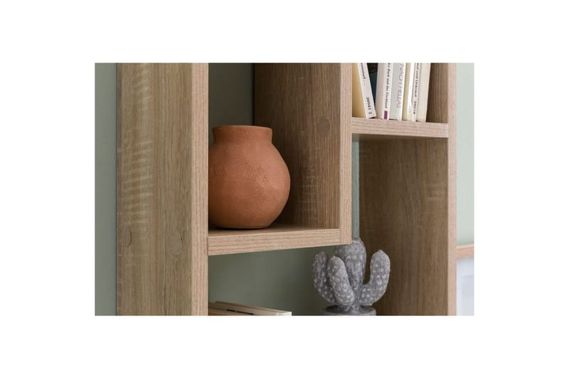 Veggmontert Bokhylle 15 cm i Eik - Beige - Oppbevaring - Hylle - Bokhylle